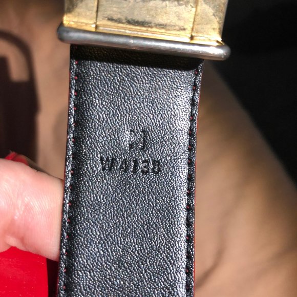 Vintage 1970s Playboy Belt Red 31"-37" - Picture 7 of 7